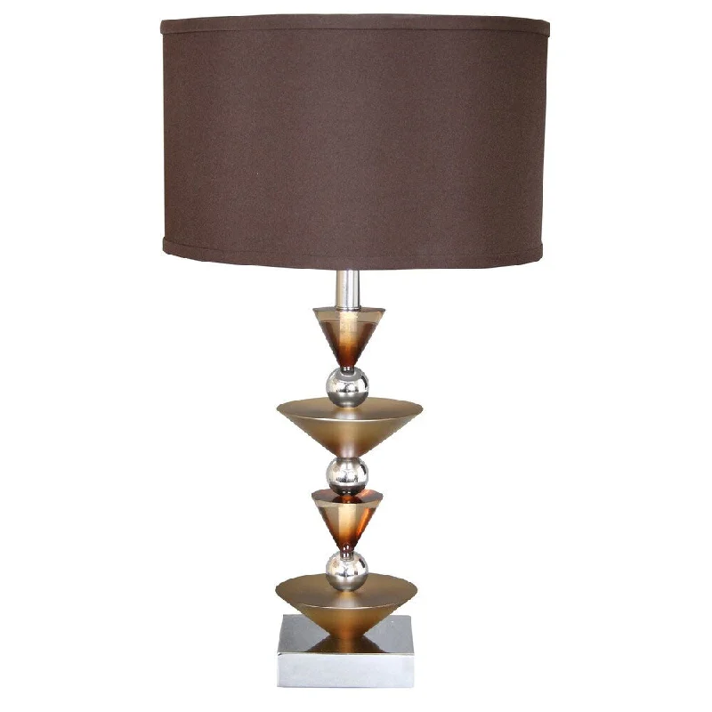 mid century modern table lamps with iconic designs for a stylish studymid century modern table lamps with iconic designs for a stylish studyVan Teal Simple Run Metal Table Lamp with Brown Shade