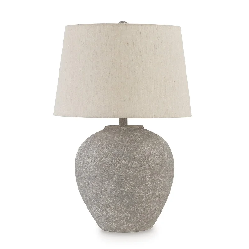 bohemian table lamps with colorful patterns for eclectic bedroomsbohemian table lamps with colorful patterns for eclectic bedroomsWaer 26 Inch Table Lamp, Classic Gray Pot Style Base, White Drum Shade